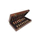 Jeu d'echecs pliable (41 x 41 cm) marron