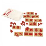 Jeu ducatif perception tactile rouge