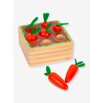 Jeu d'encastrement b�b� carottes small foot� en bois, 8 pi�ces multicolore