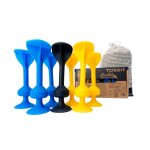Jeu de fl�chettes � ventouses starter pack bleu / jaune