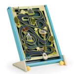 Jeu de labyrinthe � ficelles bleu