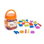 Jeu de lettres minuscules translucides apprendre l alphabet en s amusant multicolor