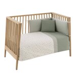 Jeu de literie pour lit b�b� vert