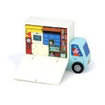 Jeu de logique en bois déménagement bleu Jeu de logique en bois déménagement bleu