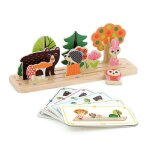 Jeu de logique en bois la forêt beige Jeu de logique en bois la forêt beige