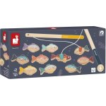Jeu de p�che � la ligne en bois multicolore