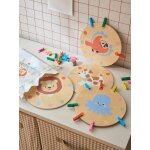 Jeu des pinces color�es en bois fsc� bois