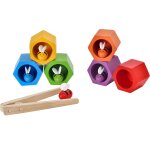 Jeu de pince nids d'abeilles multicolore