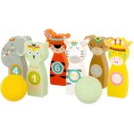 Jeu de quilles animaux 10 cm beige