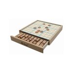 Jeu du sudoku en bois beige