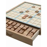 Jeu du sudoku en bois beige