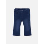 Jogging fille en molleton denim bleu