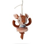 Jouet d'activit�s � suspendre rose, �cru, bleu