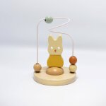 Jouet en bois labyrinthe � perles multicolore