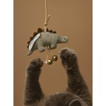 Jouet pour chat canne � p�che dinosaures vert