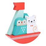 Jouet � empiler - hibou et chat multicolor