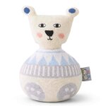 Jouet d'�veil culbuto cadeau de naissance �cru