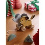 Jouet  tirer animaux de la savane tanzanie en bois fsc bois