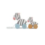 Jouet � tirer en bois �l�phants z�bres