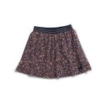 Jupe courte 100% coton fille imprime indigo