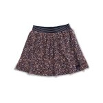 Jupe courte 100% coton fille imprime indigo