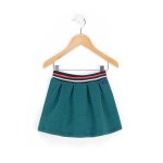 Jupe courte fille vert profond