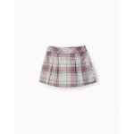 Jupe - culotte en coton  carreaux vert