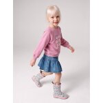 Jupe denim fille volant�e bleu jean