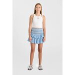 Jupe evase, patineuse en jeans adonoigi bleu