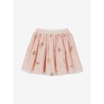 Jupe de fte fille en tulle toiles en sequins rose poudr