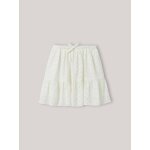 Jupe fille broderie anglaise ecru