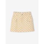 Jupe fille  carreaux carreaux jaune