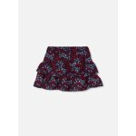 Jupe fille imprim� fleurs � volants multicolore