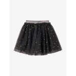 Jupe fille noël tulle étoilé anthracite Jupe fille noël tulle étoilé anthracite