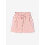 Jupe fille poches coeurs rose