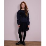 Jupe fille � sequins avec ceinture �lastique bleu