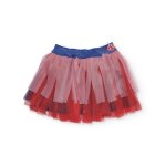 Jupe pour fille en tissu avec couches de tulle rouge