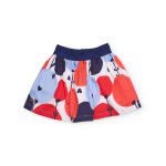 Jupe pour fille en toile avec taille �lastique blanc