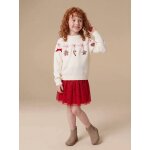Jupe fille en tulle rouge