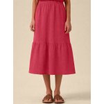 Jupe en gaze en coton biologique grenade