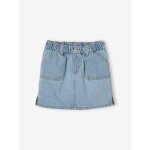 Jupe en jean basics fille bleu clair