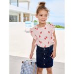 Jupe en jean boutonne fille denim brut