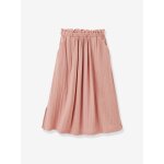 Jupe longue gaze de coton bio rose p�le