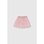 Jupe en mousseline imprim�e rose