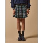 Jupe pliss�e - collection junior carreaux bleu / vert