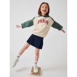 Jupe plisse fille marine