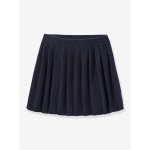 Jupe plissée fille en tricot marine Jupe plissée fille en tricot marine