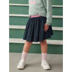 Jupe plisse glitter fille marine