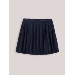 Jupe plisse en tricot marine