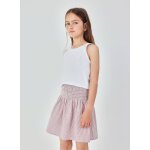 Jupe en popeline multicolore